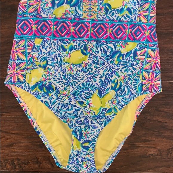 Lilly Pulitzer Zest For Life Palma One Piece Swim - Picture 2 of 5